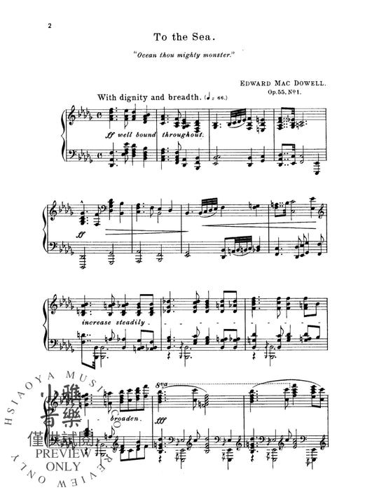Sea Pieces, Opus 55 麥克道爾 小品 作品 | 小雅音樂 Hsiaoya Music