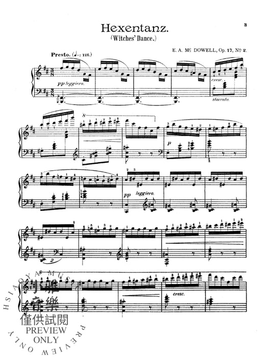 Witches Dance, Opus 17, No. 2 麥克道爾 舞曲 作品 | 小雅音樂 Hsiaoya Music