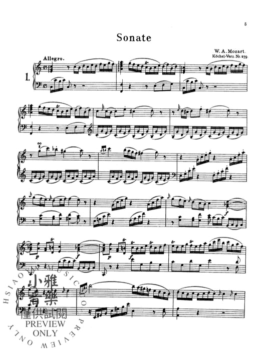 Sonatas and Three Fantasias, Volume I Nos.1-10 莫札特 奏鳴曲 幻想曲 | 小雅音樂 Hsiaoya Music