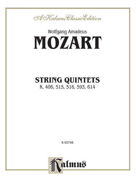 String Quintets, K. 406, 515, 516, 593, 614 莫札特 弦樂 五重奏 | 小雅音樂 Hsiaoya Music