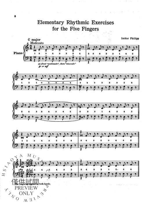 Elementary Rhythmic Exercises for the Five Fingers 節奏 練習曲 五人組 | 小雅音樂 Hsiaoya Music