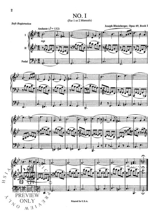 Ten Trios, Opus 49 萊因貝格爾 三重奏 作品 | 小雅音樂 Hsiaoya Music
