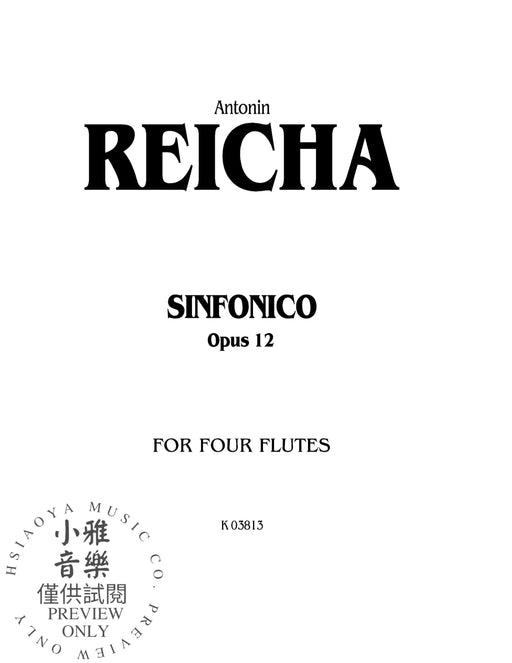 Sinfonica for Four Flutes, Opus 12 萊哈 長笛 作品 | 小雅音樂 Hsiaoya Music