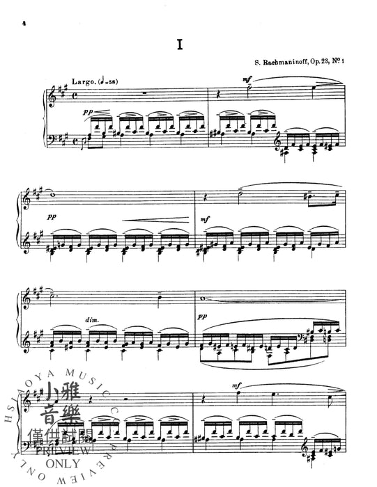 Ten Preludes, Opus 23 拉赫瑪尼諾夫 前奏曲 作品 | 小雅音樂 Hsiaoya Music