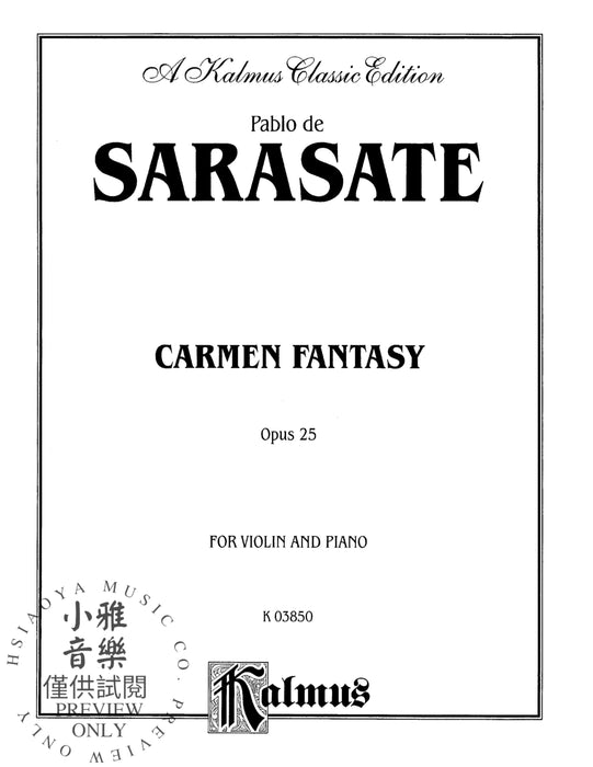 Carmen Fantasy, Opus 25 卡門 作品 | 小雅音樂 Hsiaoya Music
