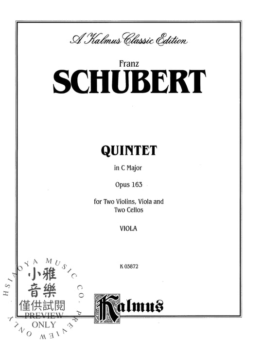 String Quintet in C Major, Opus 163 舒伯特 弦樂五重奏 作品 | 小雅音樂 Hsiaoya Music