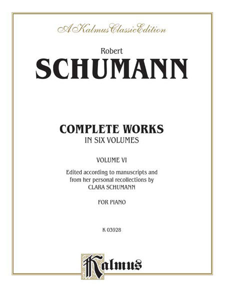 Complete Works, Volume VI 舒曼羅伯特 | 小雅音樂 Hsiaoya Music