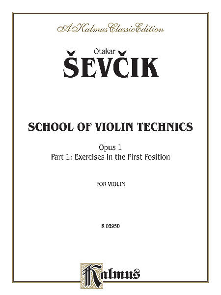 School of Violin Technics, Opus 1, Volume I 小提琴 作品 | 小雅音樂 Hsiaoya Music