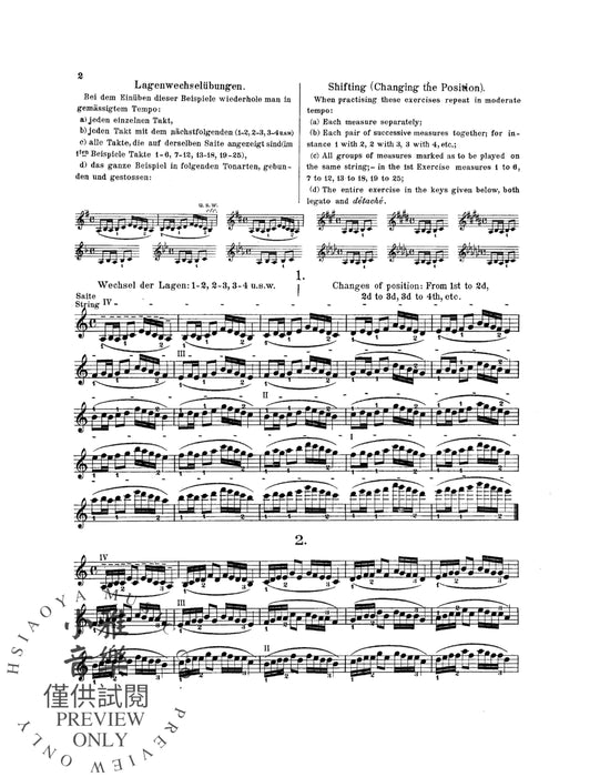 Shifting the Position and Prep. Scale Studies, Opus 8 音階 作品 | 小雅音樂 Hsiaoya Music