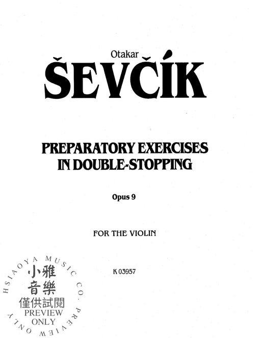 Prepertory Exercises in Double Stopping, Opus 9 練習曲 雙音作品 | 小雅音樂 Hsiaoya Music