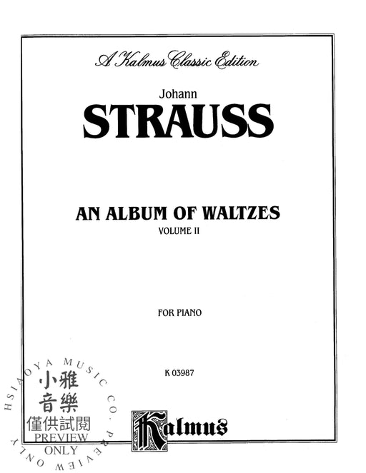Waltzes, Volume II 史特勞斯,約翰 圓舞曲 | 小雅音樂 Hsiaoya Music