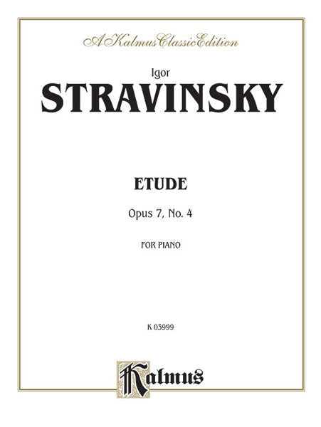 Etude, Opus 7, No. 4 斯特拉溫斯基伊果 練習曲 作品 | 小雅音樂 Hsiaoya Music