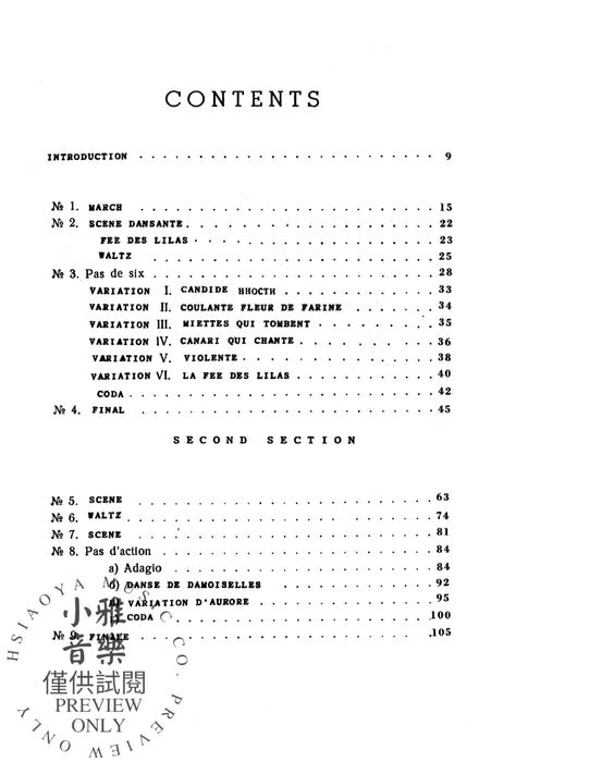 The Sleeping Beauty, Opus 66 (Complete) A Ballet in a Prologue and Three Acts 柴科夫斯基,彼得 睡美人作品 芭蕾 開場白 | 小雅音樂 Hsiaoya Music