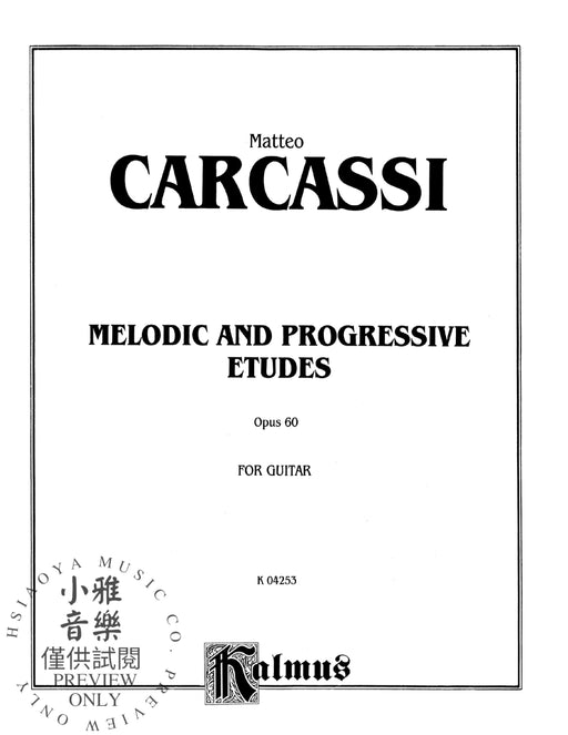 Melodic and Progressive Etudes, Opus 60 練習曲 作品 | 小雅音樂 Hsiaoya Music