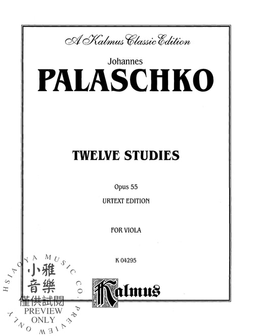 Twelve Studies, Opus 55 帕拉施科 作品 | 小雅音樂 Hsiaoya Music