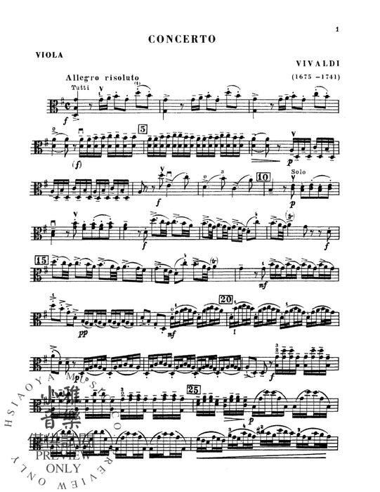 Concerto for Viola d'Amore 韋瓦第 協奏曲 中提琴 | 小雅音樂 Hsiaoya Music