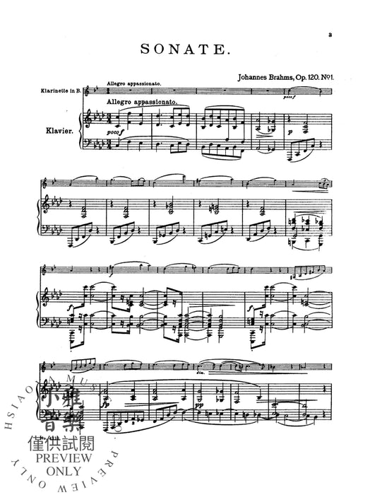 Two Sonatas, Opus 120 布拉姆斯 奏鳴曲 作品 | 小雅音樂 Hsiaoya Music
