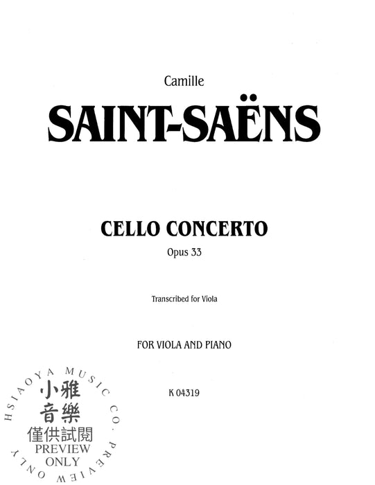 Cello Concerto, Opus 33 大提琴 協奏曲 作品 | 小雅音樂 Hsiaoya Music