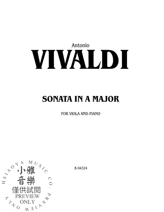 Sonata in A Major 韋瓦第 奏鳴曲 | 小雅音樂 Hsiaoya Music