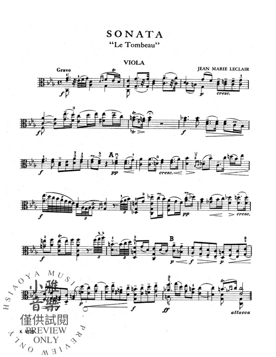 Sonata "Le Tombeau" 奏鳴曲 | 小雅音樂 Hsiaoya Music