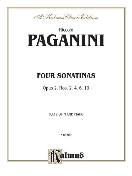 Four Sonatinas, Opus 2 Nos. 2, 4, 6, 10 帕格尼尼 小奏鳴曲 作品 | 小雅音樂 Hsiaoya Music