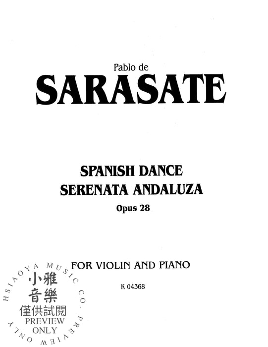 Spanish Dance, Opus 28 (Serenata Andaluza) 舞曲 作品 | 小雅音樂 Hsiaoya Music