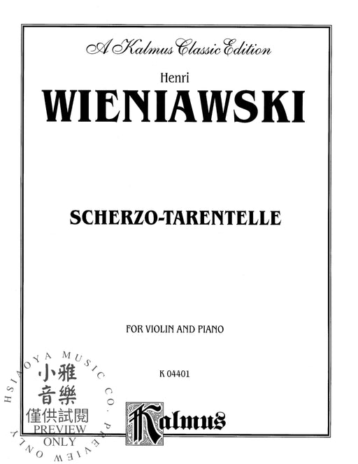 Scherzo Tarantelle, Opus 16 詼諧曲 作品 | 小雅音樂 Hsiaoya Music