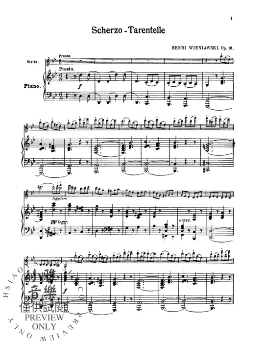 Scherzo Tarantelle, Opus 16 詼諧曲 作品 | 小雅音樂 Hsiaoya Music