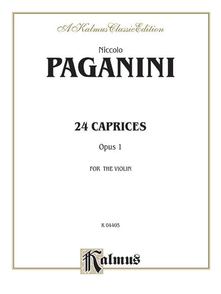 Twenty-four Caprices, Opus 1 帕格尼尼 隨想曲 作品 | 小雅音樂 Hsiaoya Music