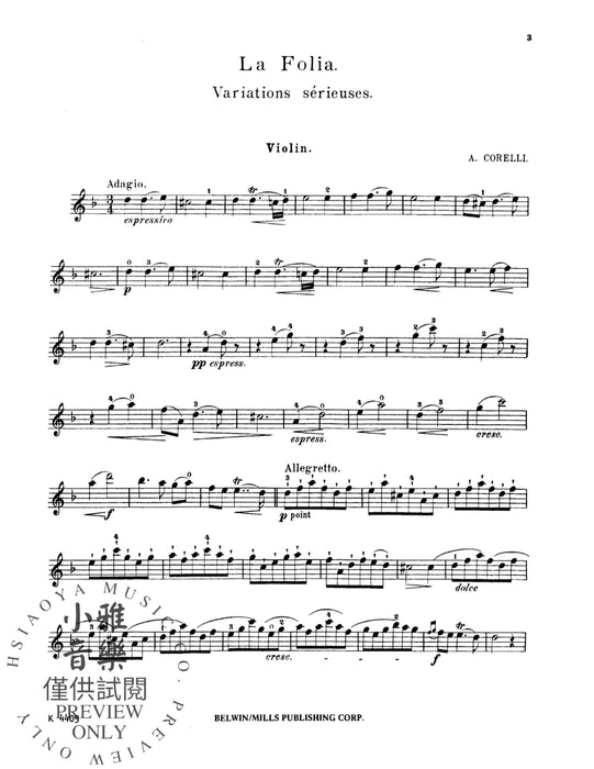 La Folia 柯雷里阿爾坎傑羅 | 小雅音樂 Hsiaoya Music