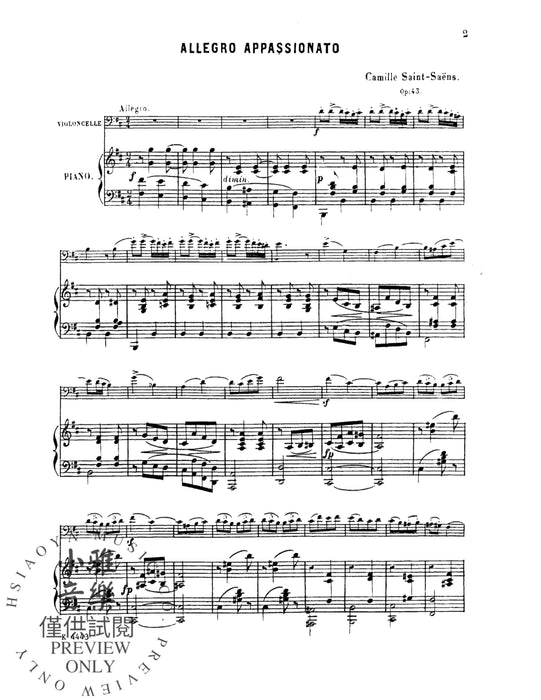 Allegro Appassionato, Opus 43 聖桑斯 快板 熱情 作品 | 小雅音樂 Hsiaoya Music