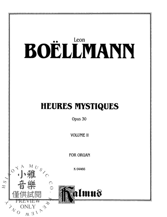 Heures Mystiques (Urtext), Volume II (Opus 30) 作品 | 小雅音樂 Hsiaoya Music