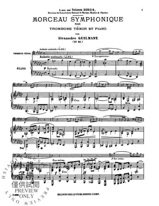 Morceau Symphonique, Opus 88 作品 | 小雅音樂 Hsiaoya Music