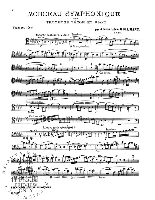 Morceau Symphonique, Opus 88 作品 | 小雅音樂 Hsiaoya Music