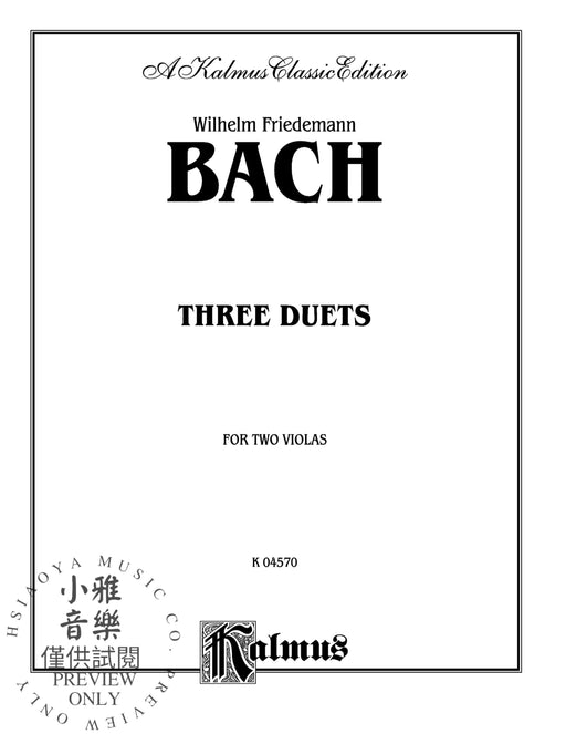 Three Duets for Two Violas 巴赫威廉‧弗利德曼 二重奏 中提琴 | 小雅音樂 Hsiaoya Music