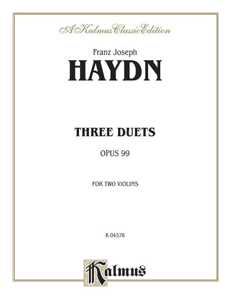 Three Duets, Opus 99 海頓 二重奏 作品 | 小雅音樂 Hsiaoya Music