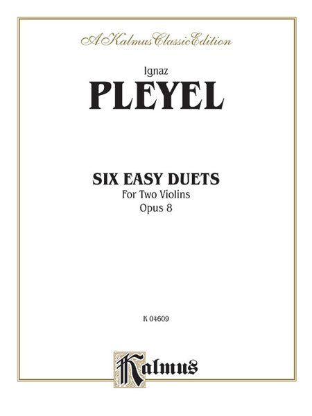 Six Easy Duets, Opus 8 普雷耶爾 二重奏 作品 | 小雅音樂 Hsiaoya Music