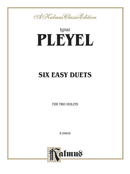 Six Easy Duets, Opus 23 普雷耶爾 二重奏 作品 | 小雅音樂 Hsiaoya Music