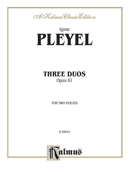 Three Duos, Opus 61 普雷耶爾 二重奏 作品 | 小雅音樂 Hsiaoya Music