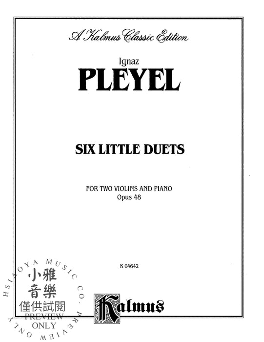 Six Little Duets, Opus 48 普雷耶爾 二重奏 作品 | 小雅音樂 Hsiaoya Music
