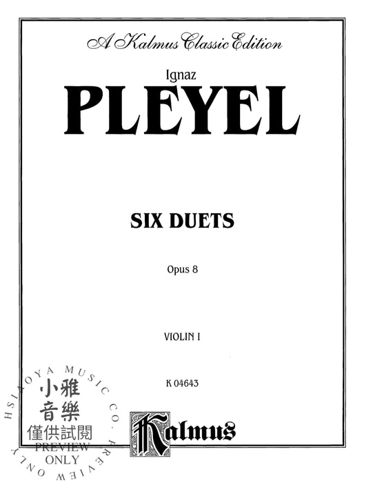 Duets, Opus 8 普雷耶爾 二重奏 作品 | 小雅音樂 Hsiaoya Music