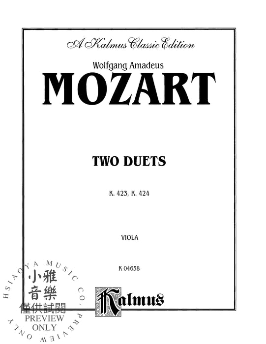 Two Duets, K. 423, K. 424 莫札特 二重奏 | 小雅音樂 Hsiaoya Music