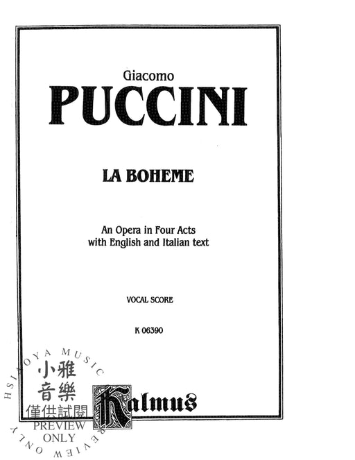 La Bohème 浦契尼 藝術家的生涯 | 小雅音樂 Hsiaoya Music