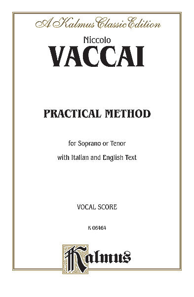 Practical Vocal Method for Soprano or Tenor (High Voice) Vocal Score and Piano Accompaniment with English and Italian Text 聲樂總譜 鋼琴 伴奏 | 小雅音樂 Hsiaoya Music