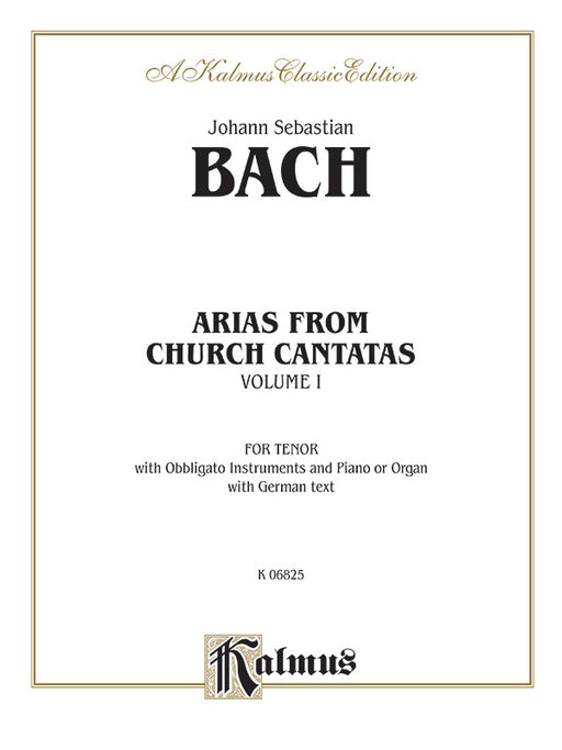 Arias from Church Cantatas, Volume I (12 Arias) For Tenor, Obbligato Instruments and Piano or Organ with German Text 巴赫約翰‧瑟巴斯提安 詠唱調 清唱劇 詠唱調 鋼琴 管風琴 | 小雅音樂 Hsiaoya Music