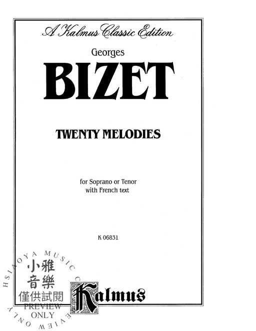 Twenty Melodies for Soprano or Tenor 比才 | 小雅音樂 Hsiaoya Music