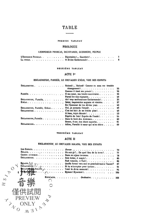 Esclarmonde, An Opera in Four Acts Vocal Score with French Text 歌劇 聲樂總譜 | 小雅音樂 Hsiaoya Music