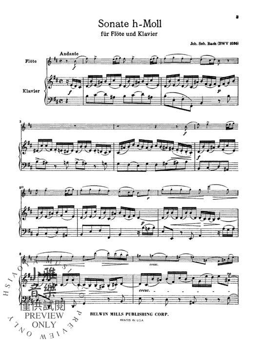Six Sonatas, Volume I (BWV 1030-1032) 巴赫約翰‧瑟巴斯提安 奏鳴曲 | 小雅音樂 Hsiaoya Music