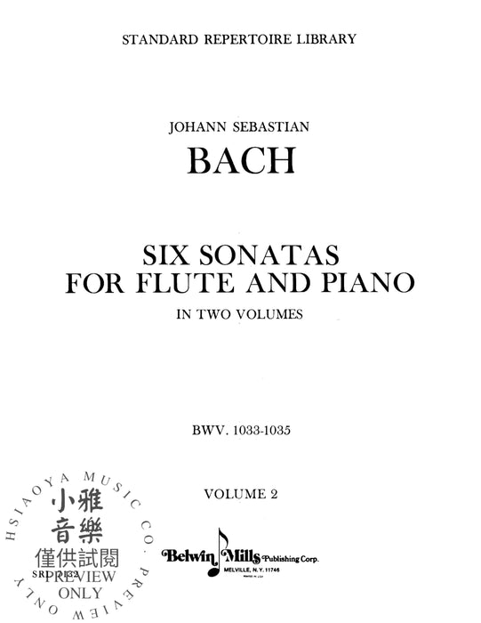Six Sonatas, Volume II (BWV 1033-1035) 巴赫約翰‧瑟巴斯提安 奏鳴曲 | 小雅音樂 Hsiaoya Music