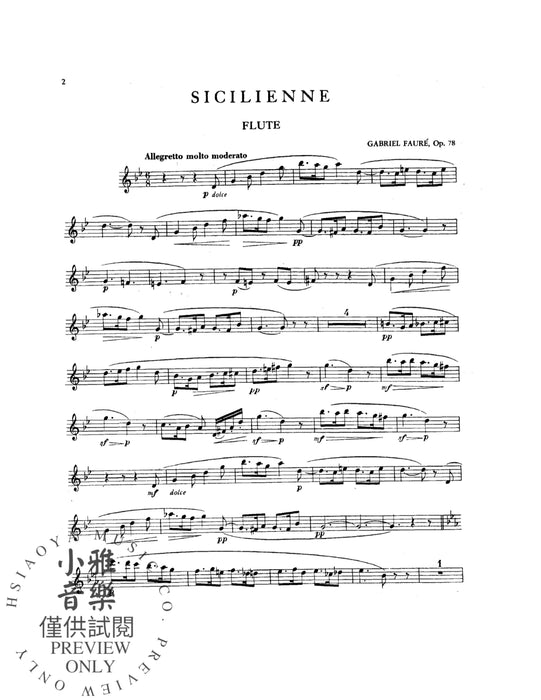 Sicilienne, Opus 78 佛瑞 作品 | 小雅音樂 Hsiaoya Music